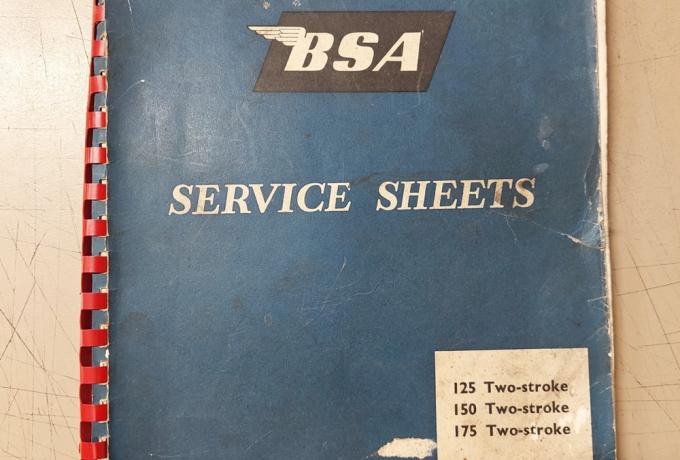 BSA D Group Models Service Sheets used