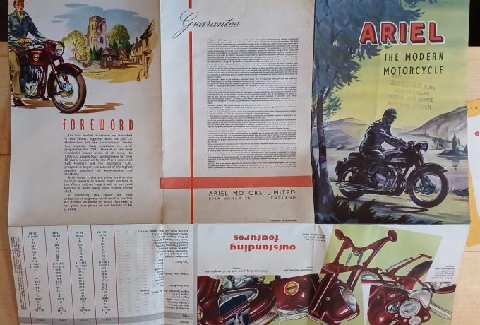 Ariel Poster - The modern Motorcycle  original 1959