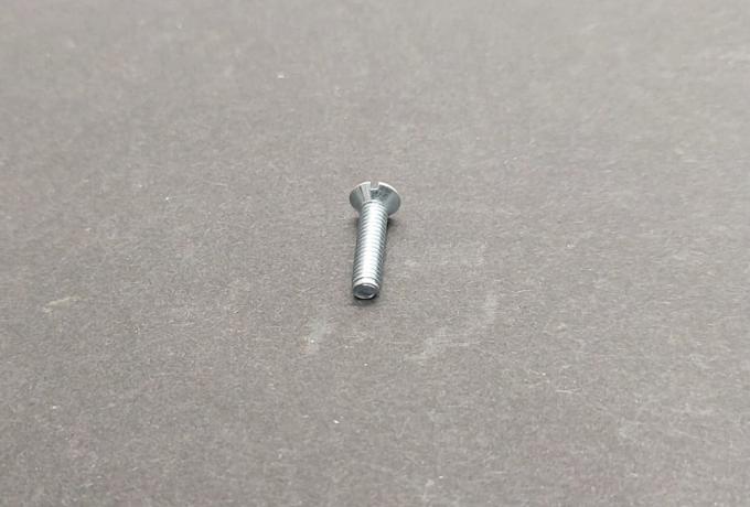 Amal Security Screw M4 x 16. slotted C/SK BZP