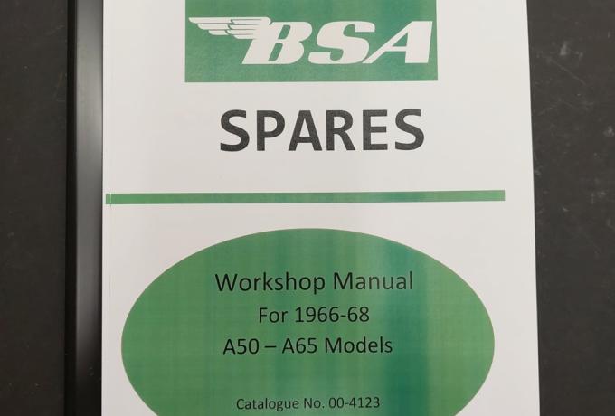 BSA Workshop Manual A50/A65 500/650cc Twin 1966-68