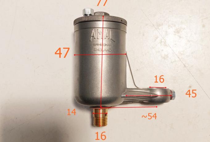 Amal Float Chamber Assembly, Bottom Feed. Banjo Connection