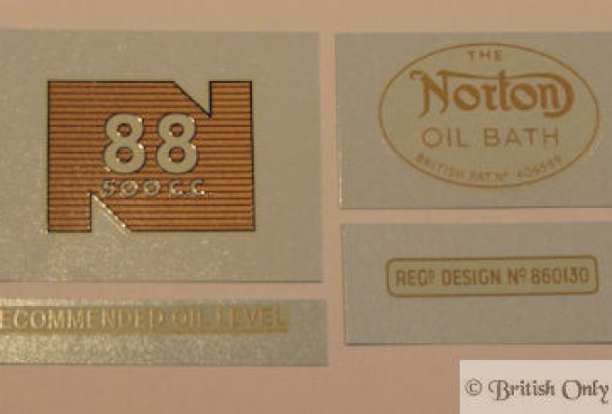 Norton Model 88 500ccm 1956-63 Abziehbilder Set