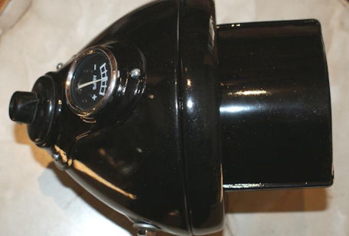 Headlight DU42 6 1/2"/Black, with Black out mask