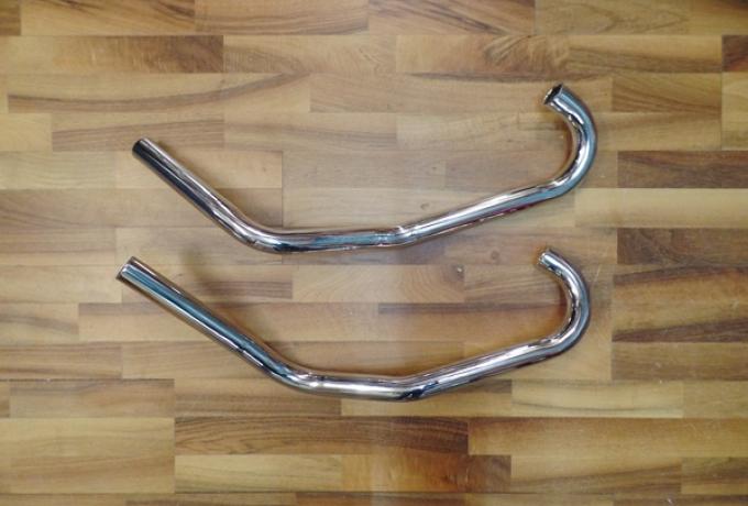 Norton Dominator 77,88,99 swept back 1 5/8" Exhaust Pipes /Pair