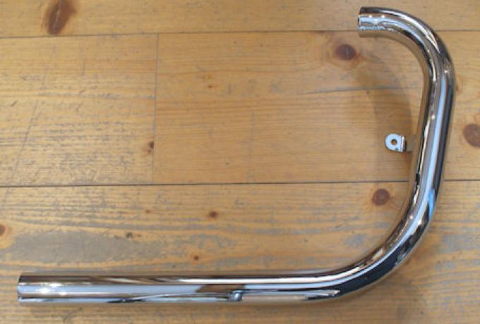 BSA Empire Star 500cc Exhaust Pipe with Bracket 1 7/8" 1939
