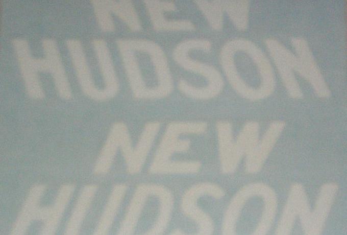 New Hudson tank Sticker Blocks in white 1931/32 /Pair