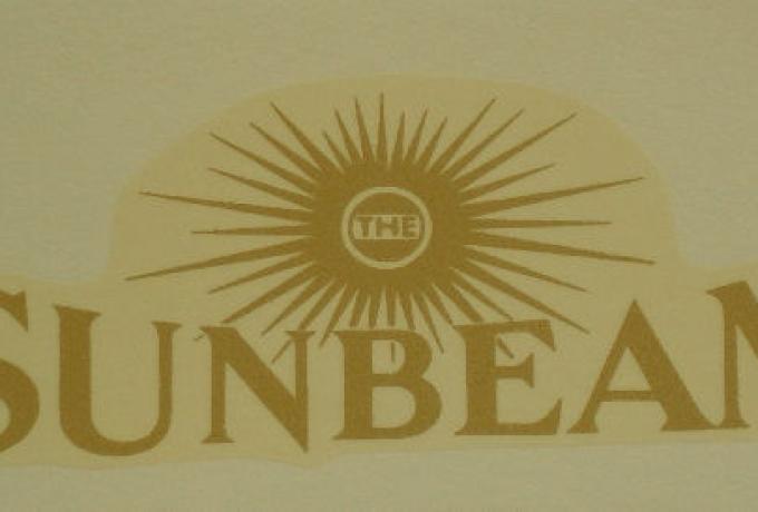 Sunbeam Abziehbild für hinteren Kotflügel nach 1928
