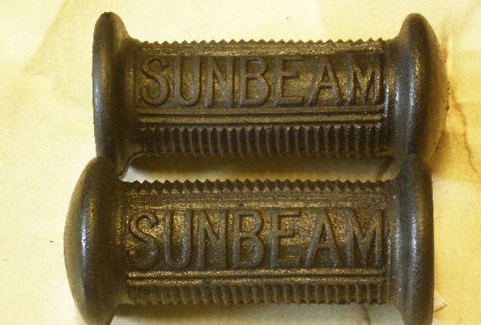 Sunbeam Footrest Rubbers round /Pair closed end