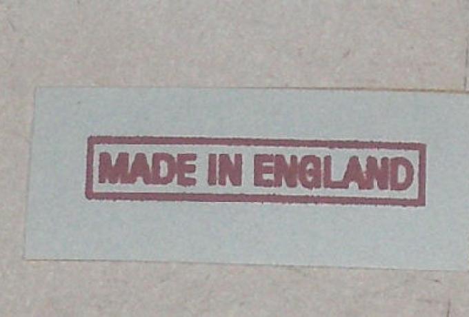 Norton Abziehbild "Made in England" 