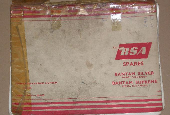 BSA Bantam D10 Parts List