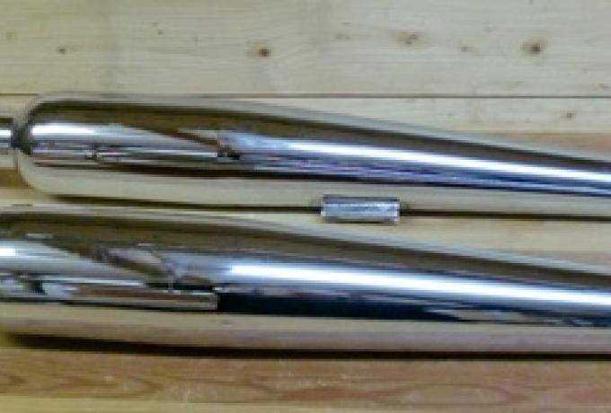 BSA Rocket Gold Star Auspufftöpfe/Paar 650cc  ab 1960 1 1/2-38 mm