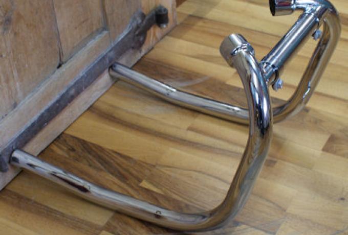 Triumph T140 Exhaust Pipes, Push over, with balance pipe /Pair 1 3/8"