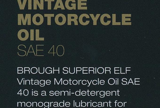 Brough Superior Vintage Motoröl SAE 40. 5L