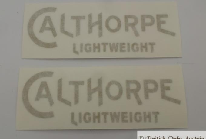 Calthorpe Lightweight Tankaufkleber gold / Paar