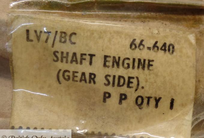 BSA M20 Engine Shaft T/Side. Nos.