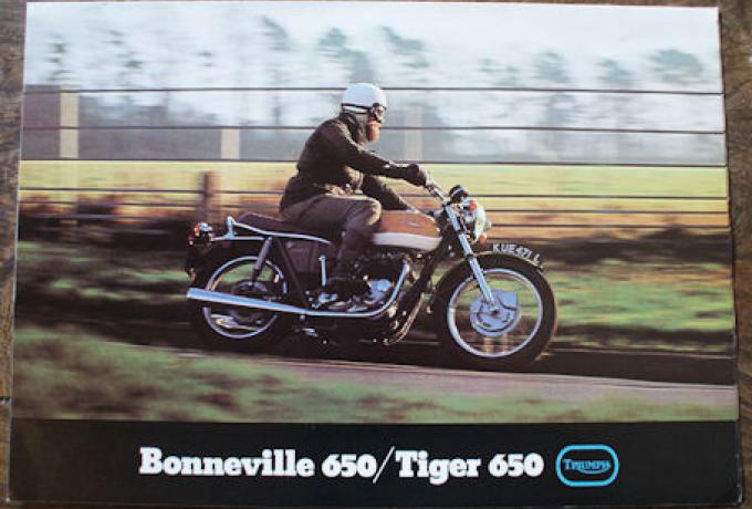 Triumph Bonneville 650/Tiger 650, Prospekt