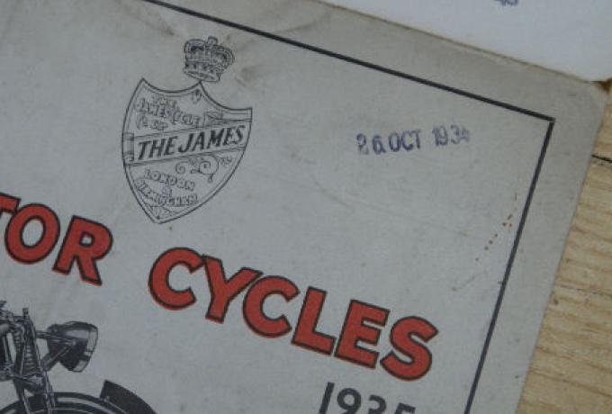 James Motor Cycles 1935, Brochure