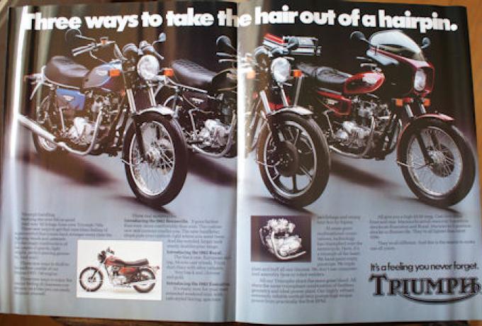 It's a feeling you never forget. Triumph, Brochure