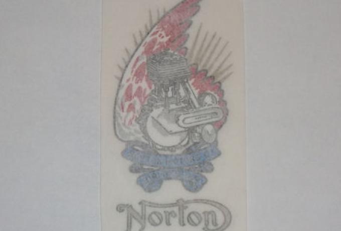 Norton Aufkleber für Rahmenkopf / Beiwagen Türe vor 1926