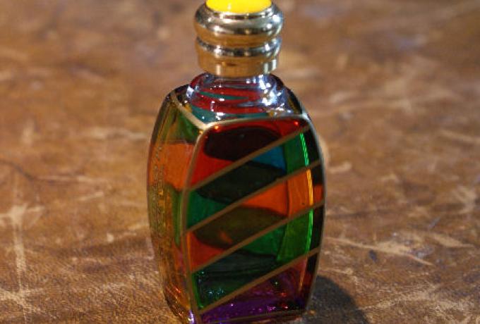 Brough Superior Venetian Glass Perfume Bottle. From Murano 
