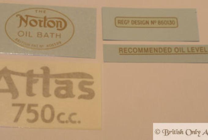 Norton Atlas 1962-67 Abziehbilder Set (roter Tank)