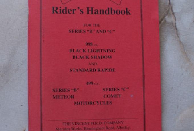 Vincent Riders Handbook, 
