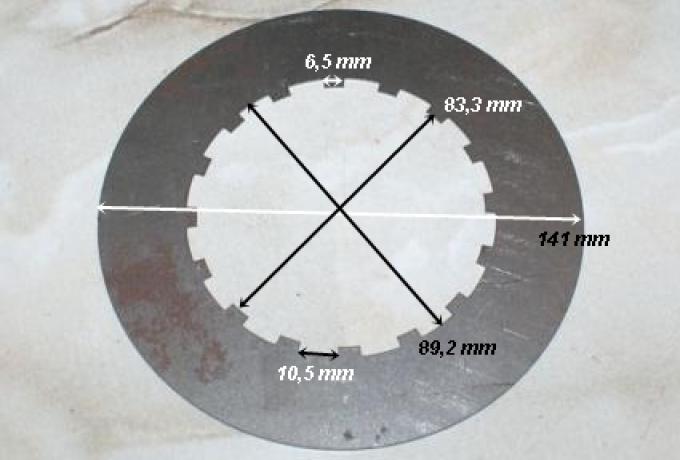 AJS BSA Matchless Burman Clutch Plain/Steel Plate 040"-1mm