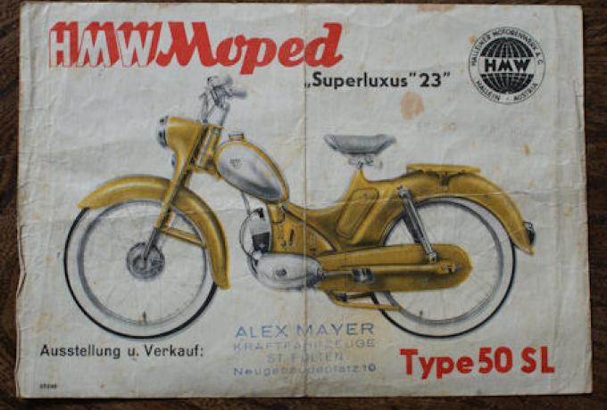 HMW Moped Type 50SL "Superluxus"23", Brochure