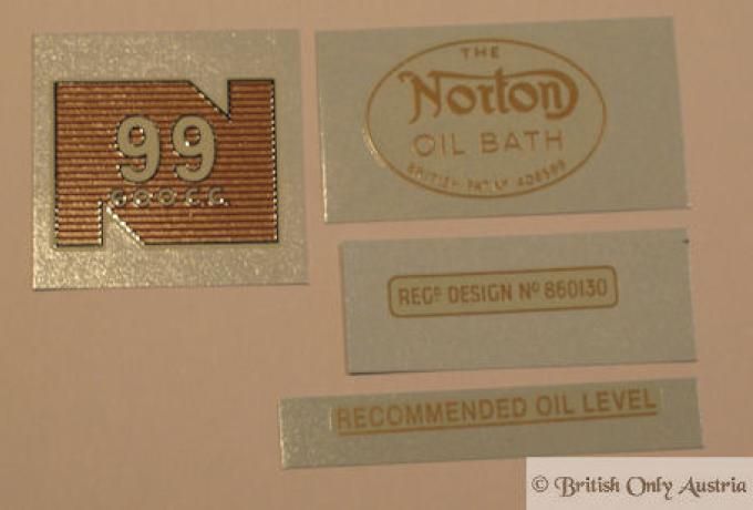 Norton Model 99 1956-63 Abziehbilder Set