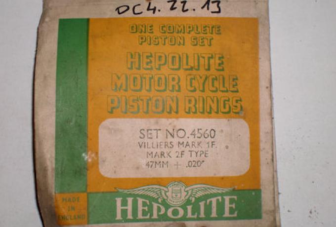 Hepolite Piston Ring Villiers Mark 1F, Mark 2F Type