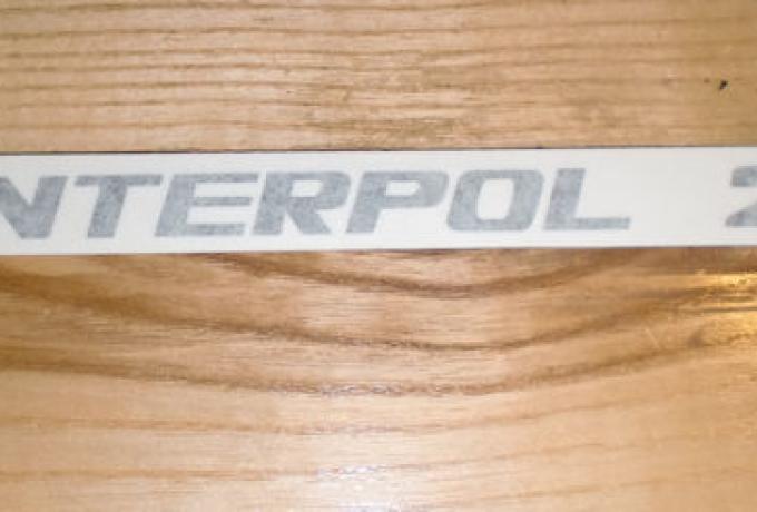 Norton Interpol 2 Aufkleber für Seitendeckel 1983/93