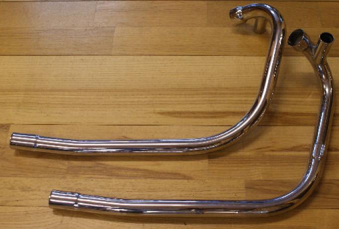 Triumph Exhaust Pipes LH&RH 1971 Oil in Frame Pushover /Pair