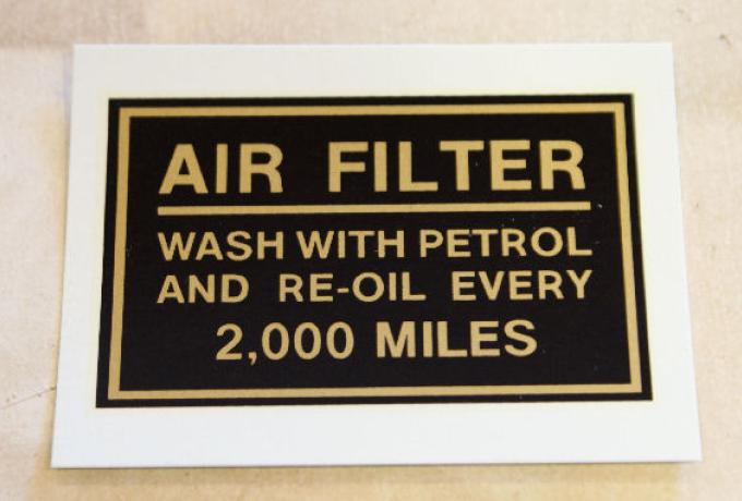 Royal Enfield Abziehbild für Filter ab 1939