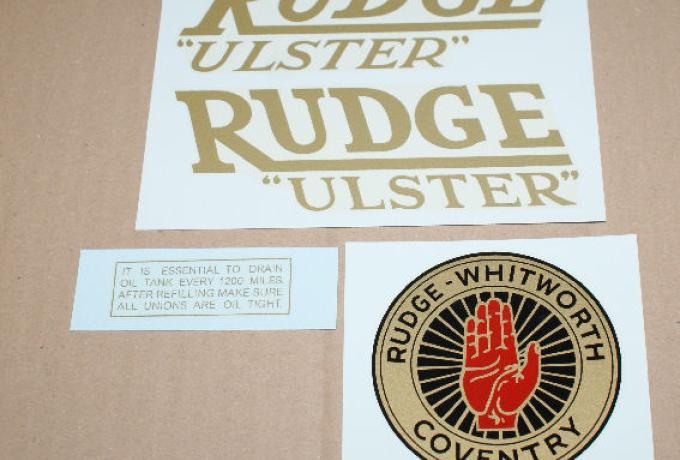 Rudge Ulster Transfer Set 1937/38