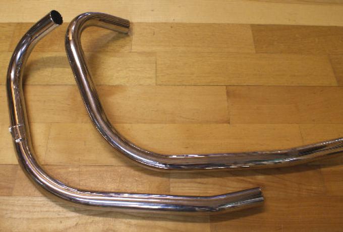 Triumph Exhaust Pipes T140 Push In /Pair 1 3/8"