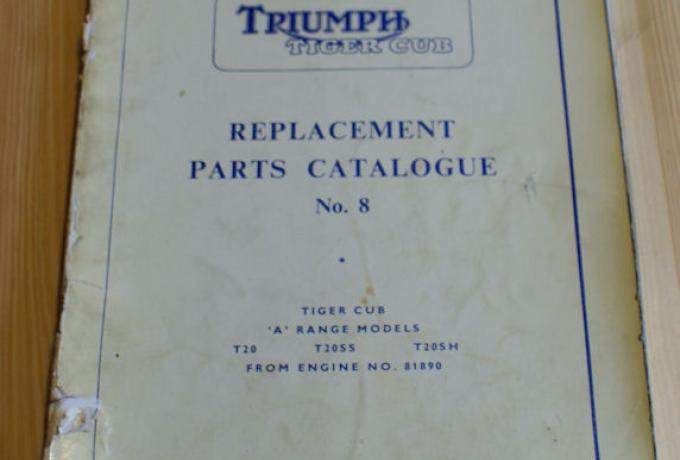 Triumph Teilebuch/Catalogue No. 8 1963