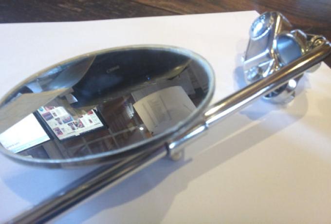 Mirror round for 7/8" and 1" Handlebars