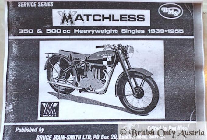 Matchless 350 &500cc Heavyweight Singles 1939-1955, Service Heft Kopie