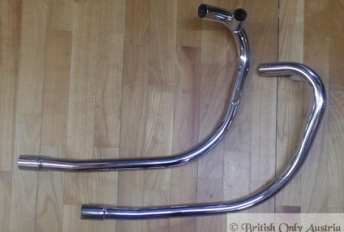 Triumph T100R 1972 Push In Exhaust Pipes /Pair