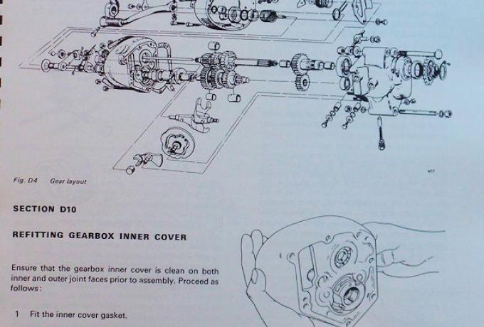 Norton Commando 750 & 850cc Workshop Manual 1970-74, Handbuch 