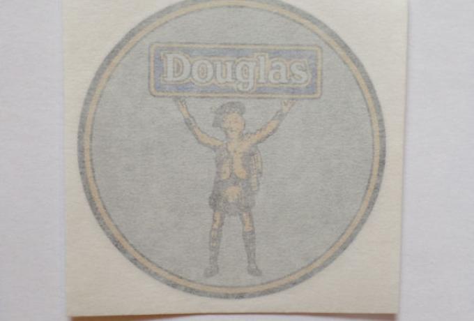 Douglas Aufkleber für Lichtmaschinendeckel auf Kettenkasten, Scottie, bis 1934