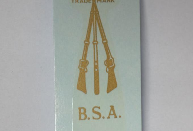 BSA Bantam Transfer for Rear Number Plate Bracket 175cc 1946-