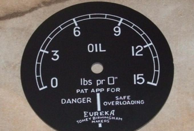 Ariel/Triumph Oil Pressure Face (Eureka)