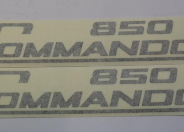 Norton Commando 850 Panel Sticker, Black /Pair