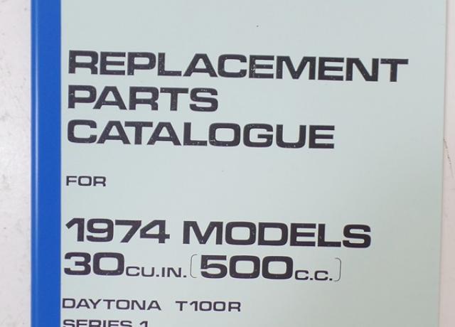 Triumph Daytona 1974 Parts Book
