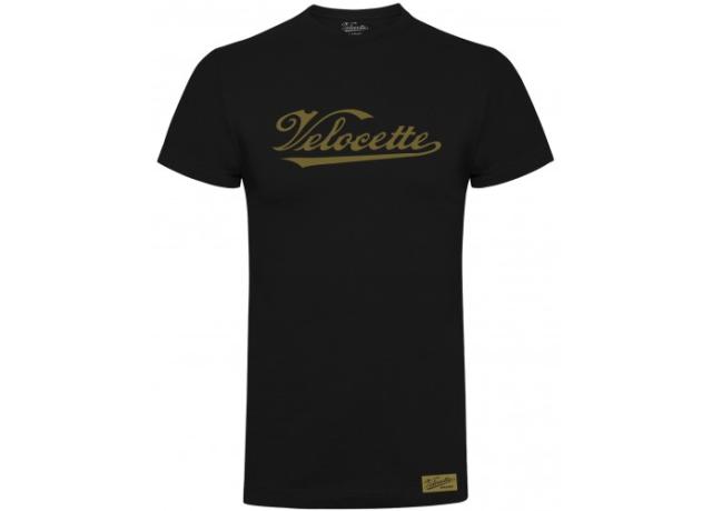 Velocette OG Logo T-Shirt Black - Medium