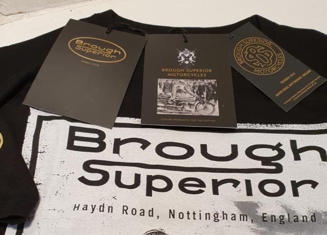 Brough Superior - Henry Cole Distressed Black/White T-Shirt 2XL