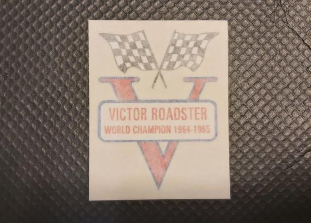 BSA Victor Roadster. Tank Top. Sticker 1967