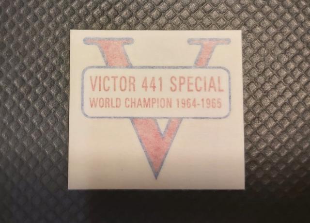BSA Victor Special. Tank Top. Sticker. 1967/68