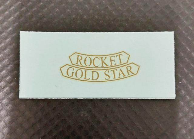 BSA Rocket Gold Star. Rear Number Plate Transfer 1962/63
